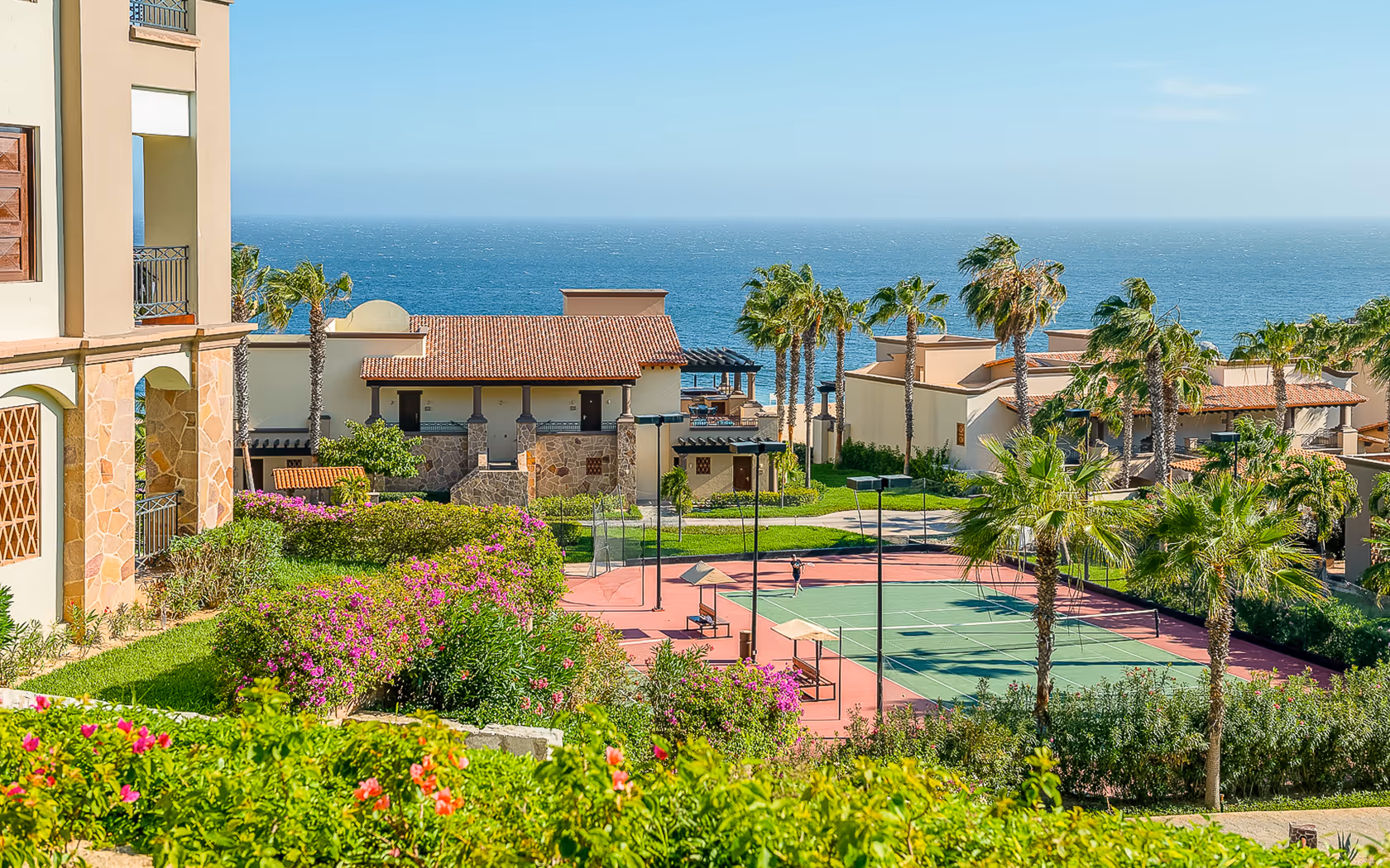 Tennis court at the resort